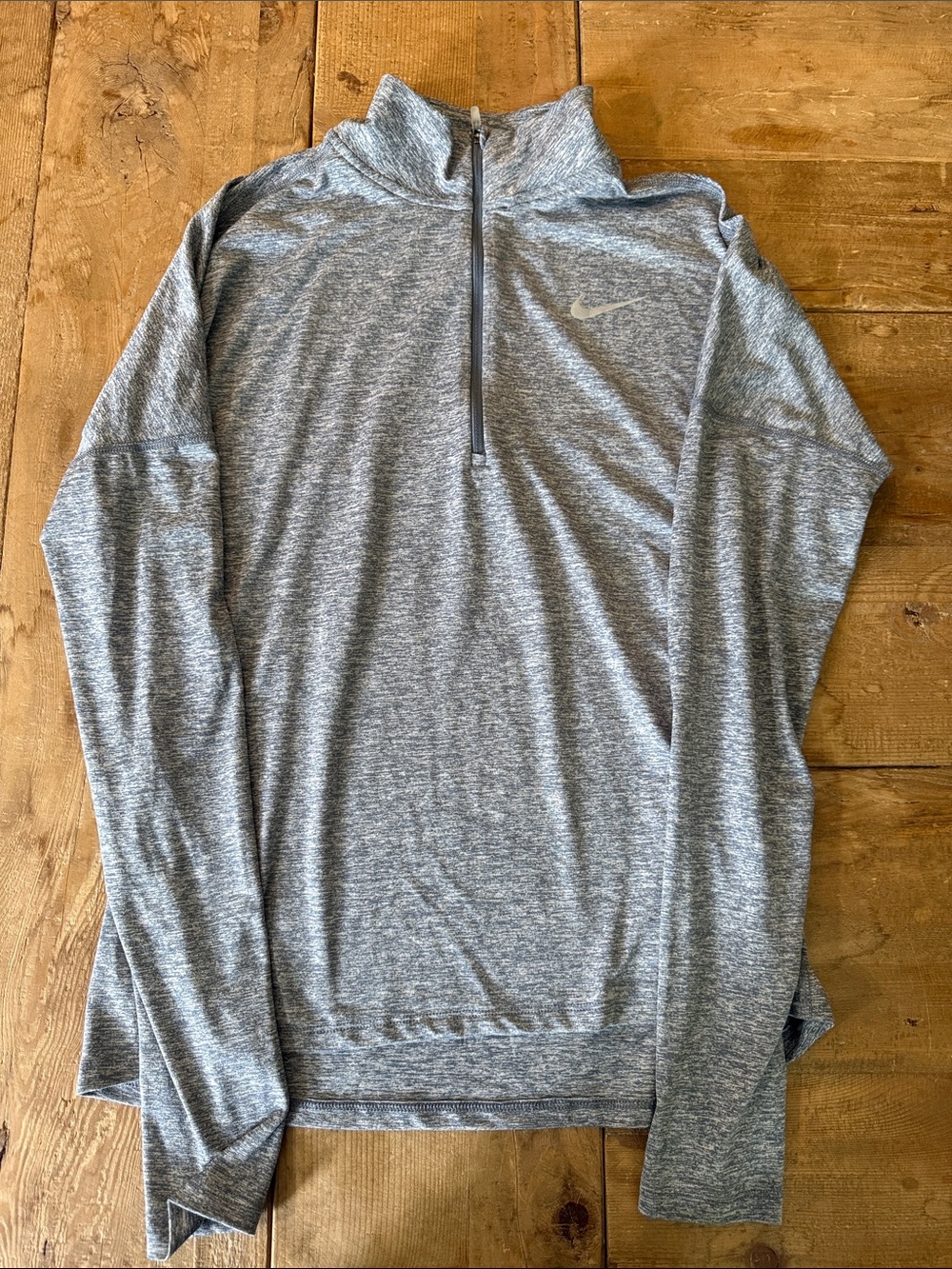 Nike Men's Heather Gray 1/4 Zip Pullover